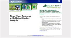 Desktop Screenshot of marketprobeagricultureandanimalhealth.com