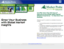 Tablet Screenshot of marketprobeagricultureandanimalhealth.com